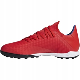 Chaussures de foot Adidas X 18.3 Tf M BB9399 multicolore oranges et rouges 2