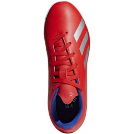 Chaussures d'intérieur adidas X 18.4 In Jr BB9410 multicolore rouge 1 Chaussures d'intérieur adidas X 18.4 In Jr BB9410 multicolore rouge 1