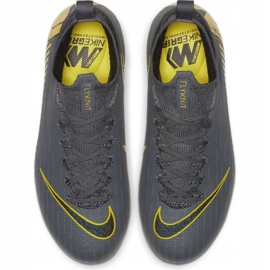Chaussures de football Nike Mercurial Superfly 6 Elite Fg Jr AH7340-070 le noir gris 1