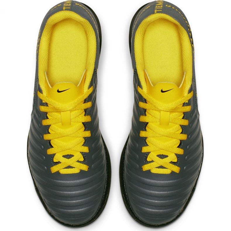 Chaussures de football Nike Tiempo Legend 7 Club Tf Jr AH7261-070 noir gris 2