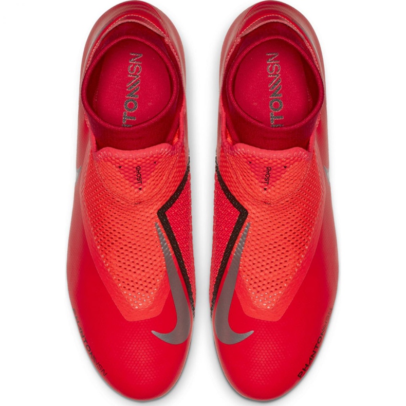 Chaussures de football Nike Phantom Vsn Academy Df FG / MG M AO3258-600 rouge rouge 1