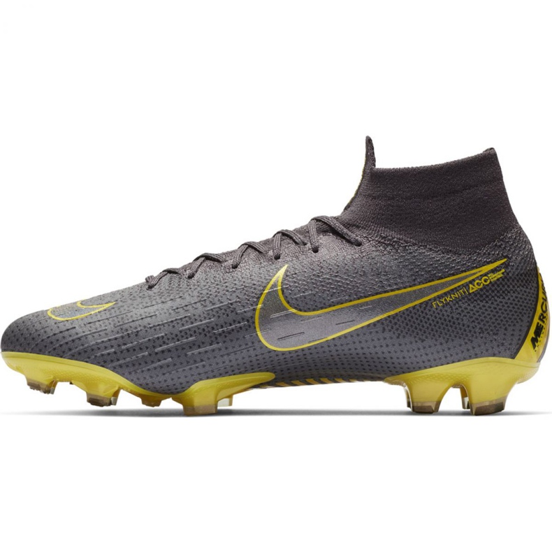 Chaussures de football Nike Mercurial Superfly 6 Elite Fg M AH7365-070 noir gris 1