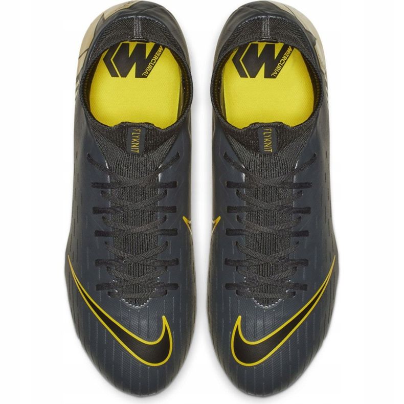 Chaussures de football Nike Mercurial Superfly 6 Pro Fg M AH7368-070 noir gris 2