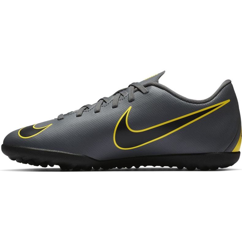 Chaussures de football Nike Mercurial Vapor X 12 Club Tf Jr AH7355-070 le noir gris 1