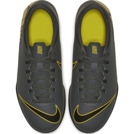 Chaussures de football Nike Mercurial Vapor X 12 Club Tf Jr AH7355-070 le noir gris 2