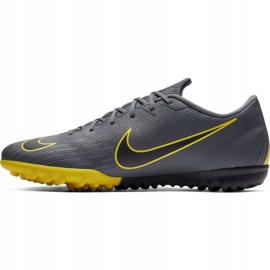 Chaussures de football Nike Mercurial Vapor X 12 Academy Tf M AH7384-070 le noir gris 1