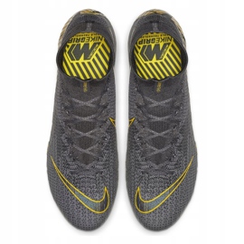 Chaussures de football Nike Mercurial Superfly 6 Elite Ag Pro M AH7377-070 noir gris 2