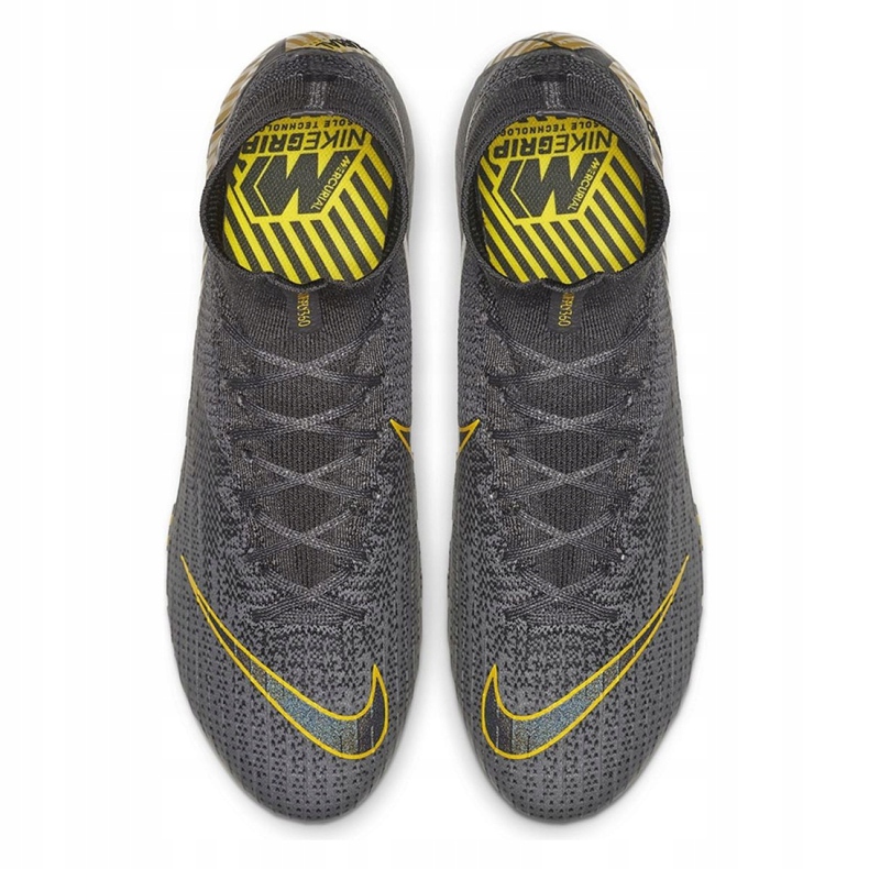 Chaussures de football Nike Mercurial Superfly 6 Elite Ag Pro M AH7377-070 noir gris 2