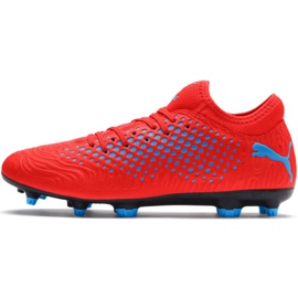 Chaussures de football Puma Future 19.4 Fg Ag M 105545 01 multicolore rouge 1