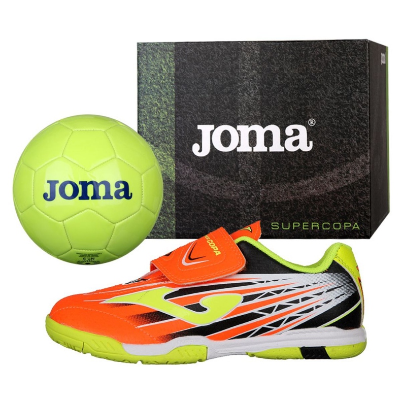 Chaussures d'intérieur Joma Super Copa Jr Dans SCJS.908.IN + Ballon Gratuit multicolore multicolore 1