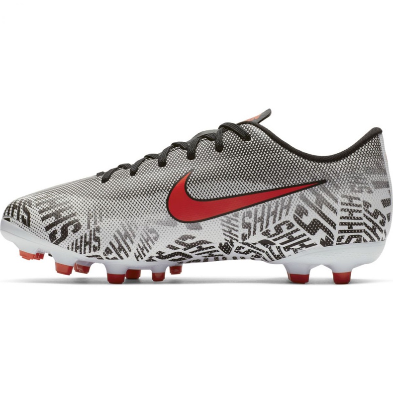 Chaussures de football Nike Mercurial Vapor 12 Academy Neymar FG / MG Jr AO2896-170 blanche blanche 2