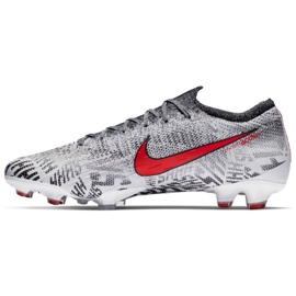 Chaussures de football Nike Merurial Vapor 12 Elite Neymar Fg M AO3126-170 blanche gris 1