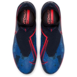 Nike Phantom Vsn Elite Df Fg M AO3262-440 chaussures de football bleu bleu 1