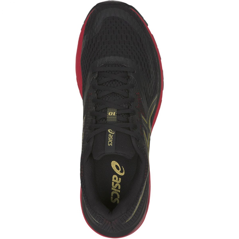 Chaussures de course Asics Gel-Pulse 10 M 1011A604-001 noir rouge jaune 1
