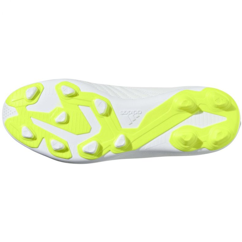Chaussures de foot Adidas X 18.4 FxG Jr BB9380 multicolore blanche 2 Chaussures de foot Adidas X 18.4 FxG Jr BB9380 multicolore blanche 2