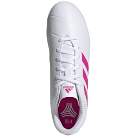 Chaussures indoor adidas Nemeziz 18.4 In M D97995 blanche blanche 1