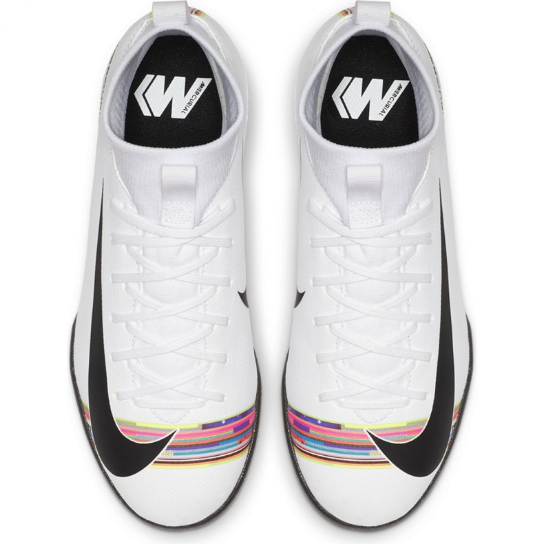 Chaussures d'intérieur Nike Mercurial Superfly X 6 Academy Ic Jr AJ3110-109 multicolore blanc 2