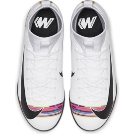 Chaussures de football Nike Mercurial Superfly X 6 Academy Tf Jr AJ3112-109 multicolore blanche 2