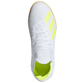 Chaussures d'intérieur adidas X 18.3 In Jr BB9397 multicolore blanche 2
