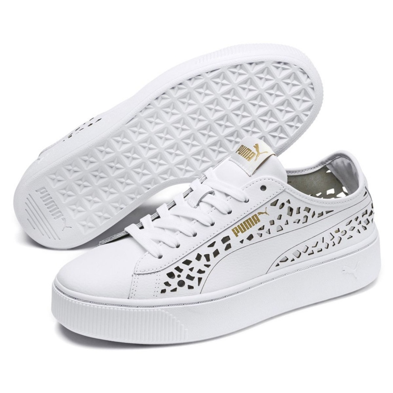 Puma Vikky Stacked Laser Cut 369378 02 blanc 2
