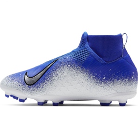 Chaussures de football Nike Phantom Vsn Academy Df FG / MG Jr AO3287-410 multicolore bleu 1