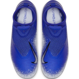 Chaussures de football Nike Phantom Vsn Academy Df FG / MG Jr AO3287-410 multicolore bleu 2