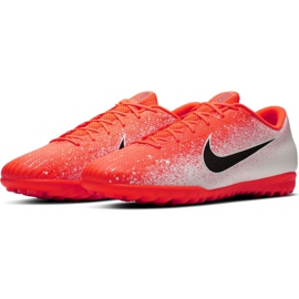 Chaussures de football Nike Mercurial Vapor X 12 Academy Tf M AH7384-801 multicolore blanche 3