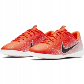 Chaussures d'intérieur Nike Mercurial Vapor X 12 Academy Ic Jr AJ3101-801 multicolore orange 3