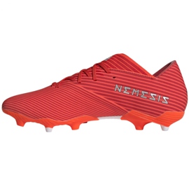Chaussures de foot Adidas Nemeziz 19.2 Fg M F34385 rouge rouge 2