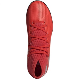 Chaussures de foot Adidas Nemeziz 19.3 Tf Jr F99941 rouge rouge 1