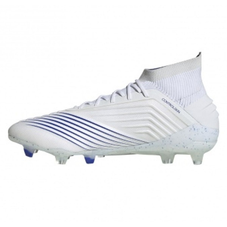 Chaussures de foot Adidas Predator 19.1 Fg M BC0550 blanche blanche 1