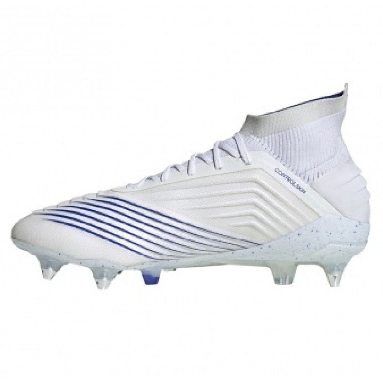 Chaussures de foot Adidas Predator 19.1 Sg M D98055 blanche blanche 1