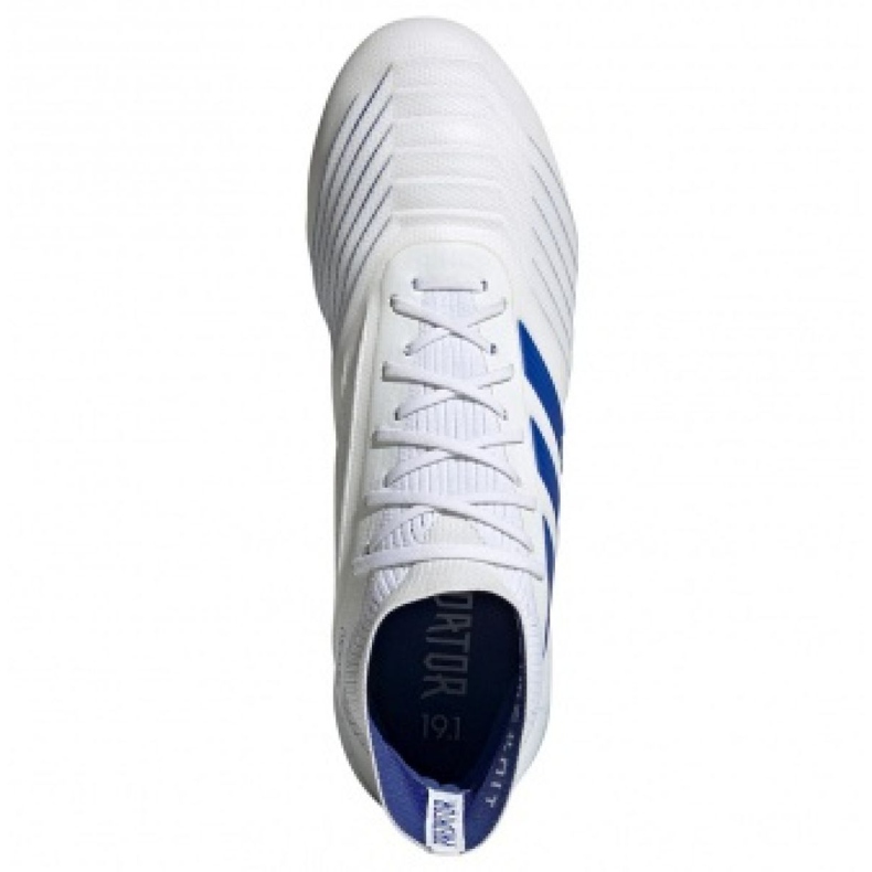 Chaussures de foot Adidas Predator 19.1 Sg M D98055 blanche blanche 2 Chaussures de foot Adidas Predator 19.1 Sg M D98055 blanche blanche 2