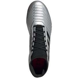 Chaussures de foot Adidas Predator 19.3 Fg M F35595 rouge argent 2