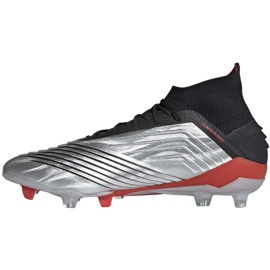 Chaussures de foot Adidas Predator 19.1 Fg M F35607 gris argent 1 Chaussures de foot Adidas Predator 19.1 Fg M F35607 gris argent 1
