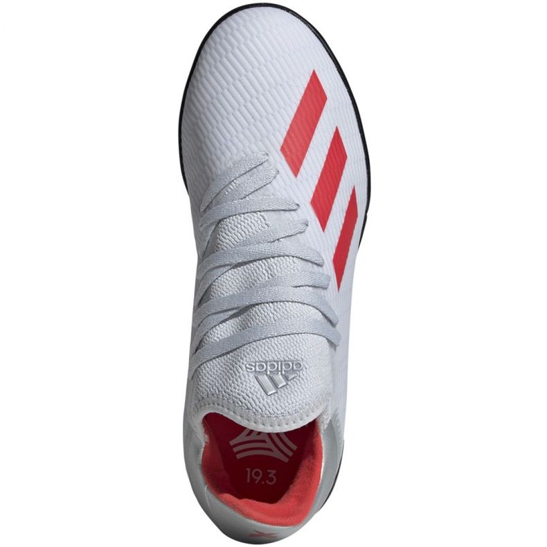 Chaussures de foot Adidas X 19.3 Tf Jr F35358 blanche blanche 2 Chaussures de foot Adidas X 19.3 Tf Jr F35358 blanche blanche 2