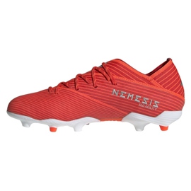 Les chaussures de football adidas Nemeziz 19.1 Fg Jr F99955 rouge rouge 1