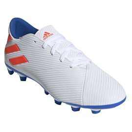Chaussures de football Adidas Nemeziz Messi 19.4 Fg M F34401 blanche multicolore 3
