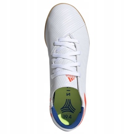 Chaussures indoor adidas Nemeziz Messi 19.4 In Jr F99928 multicolore blanche 2 Chaussures indoor adidas Nemeziz Messi 19.4 In Jr F99928 multicolore blanche 2