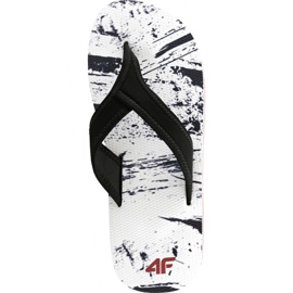 Chaussons 4F H4L19 KLM004 90A blanche le noir multicolore 1