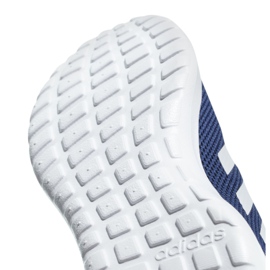 Chaussures de course adidas Lite Racer Cln M B96566 blanc bleu marine 1