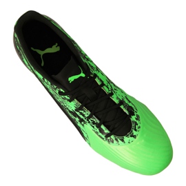 Chaussures de foot Puma One 19.1 Lth Cc FG / AG M 105482-03 multicolore vert 1