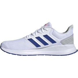 Chaussures de course adidas Runfalcon M EF0148 blanche bleu 1 Chaussures de course adidas Runfalcon M EF0148 blanche bleu 1