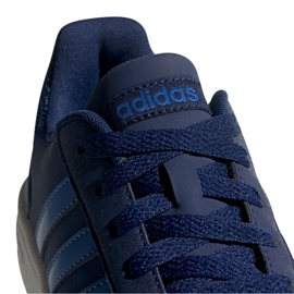 Chaussures Adidas Hoops 2.0 K Jr EE8999 bleu marin 2