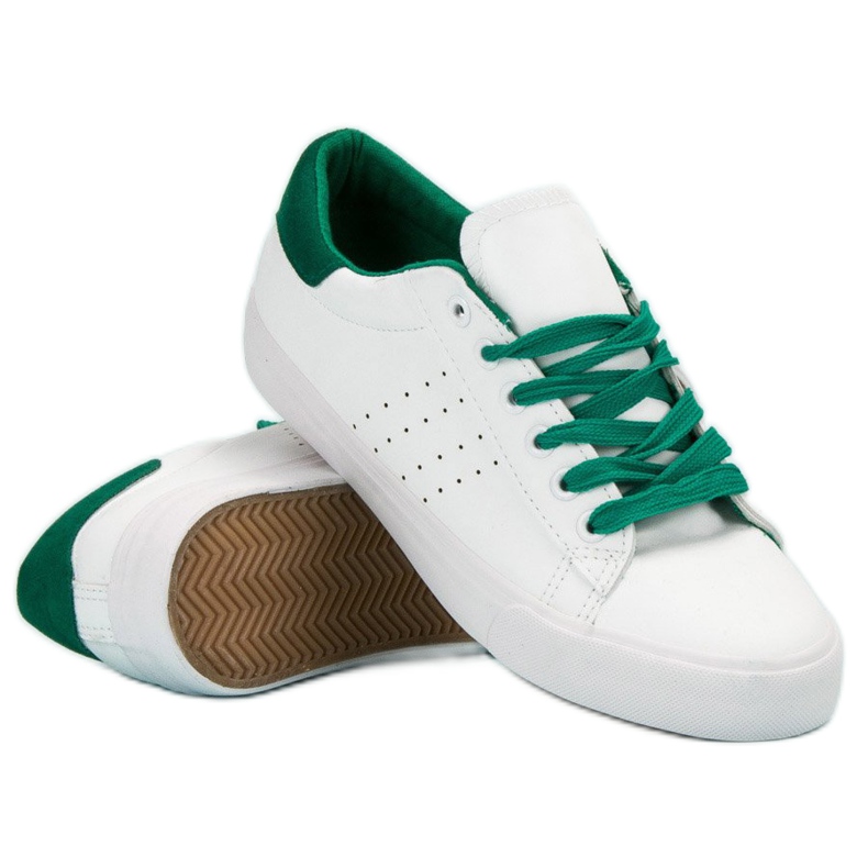SHELOVET Baskets à lacets blanc 2