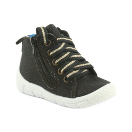 Chaussures enfant Befado 547P003 noir gris jaune 1