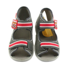 Chaussons garçon Napa Befado 250P089 gris rouge 3