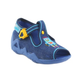 Chaussons garçon Befado 217P103 bleu marine 1