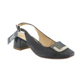 Sandales femme Caprice avec boucle 29500 bleu marin 1