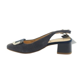 Sandales femme Caprice avec boucle 29500 bleu marin 2